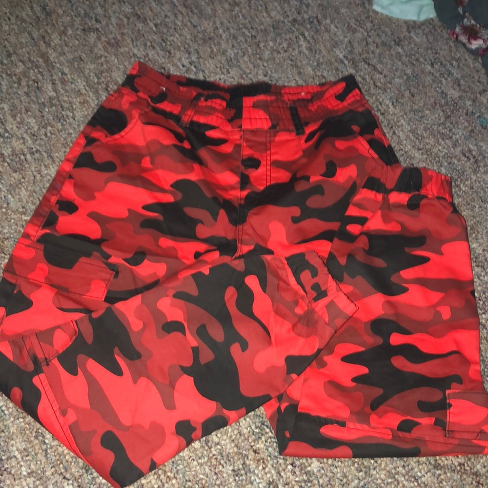 VIP red camo pants